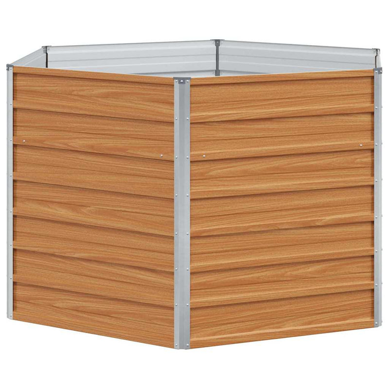 Load image into Gallery viewer, Vidaxl verhoogd tuinbed licht bruin 129 x 129 x 77 cm
