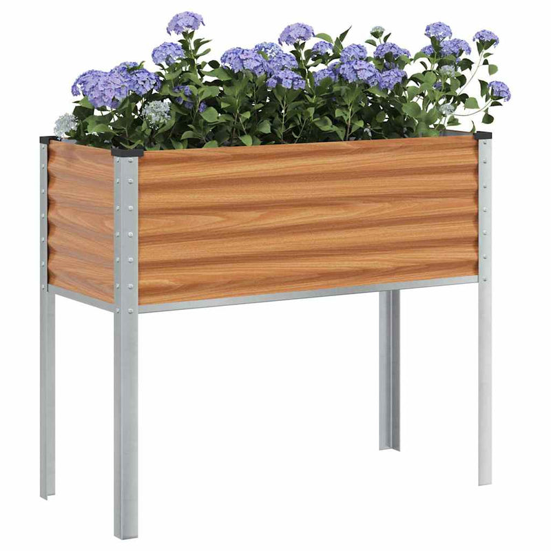 Load image into Gallery viewer, Vidaxl tuin bloempot licht bruin 100,5 x 40,5 x 90 cm
