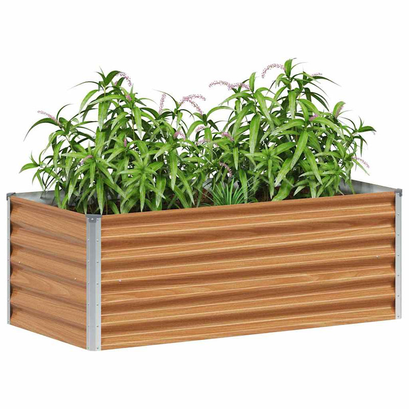 Load image into Gallery viewer, Vidaxl verhoogde plantenbak 98 x 50 x 36 cm gegalvaniseerd staal
