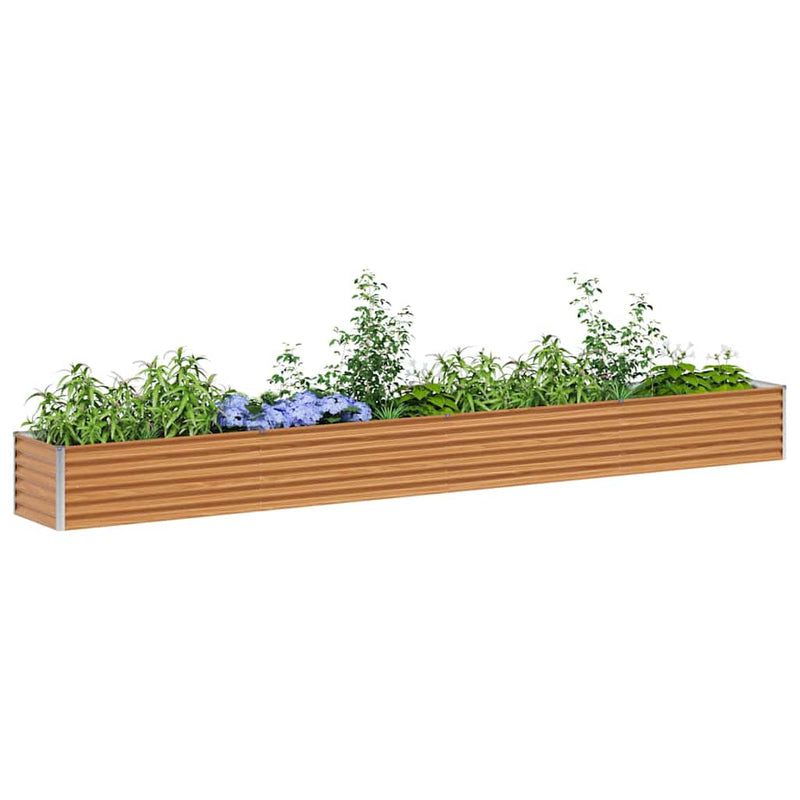 Load image into Gallery viewer, Vidaxl verhoogde plantenbak 390 x 50 x 36 cm gegalvaniseerd staal
