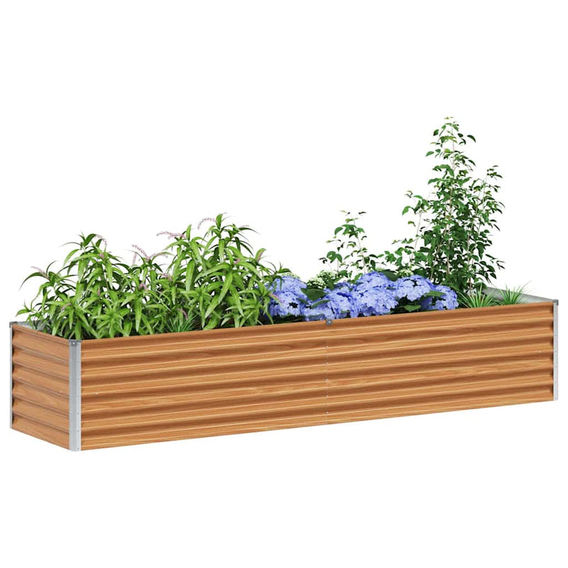Load image into Gallery viewer, Vidaxl verhoogde plantenbak 195 x 50 x 36 cm gegalvaniseerd staal
