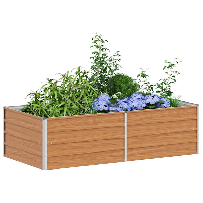 Load image into Gallery viewer, Vidaxl verhoogde plantenbak licht bruin 160 x 80 x 45 cm
