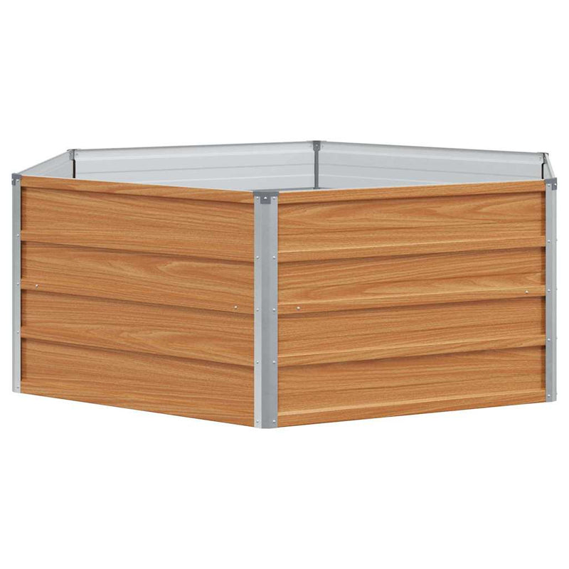Load image into Gallery viewer, Vidaxl verhoogd tuinbed hout uiterlijk 129 x 129 x 45 cm
