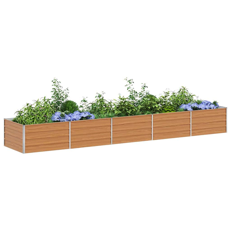 Load image into Gallery viewer, Vidaxl verhoogde plantenbak licht bruin 400 x 80 x 45 cm
