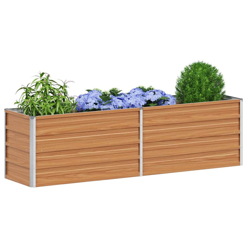 Load image into Gallery viewer, Vidaxl verhoogde plantenbak licht bruin 160 x 40 x 45 cm
