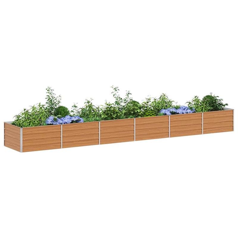 Load image into Gallery viewer, Vidaxl verhoogde plantenbak licht bruin 480 x 80 x 45 cm
