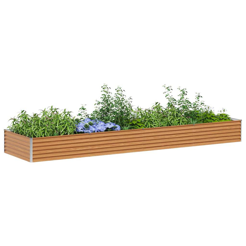 Load image into Gallery viewer, Vidaxl verhoogde plantenbak 390 x 100 x 36 cm gegalvaniseerd staal
