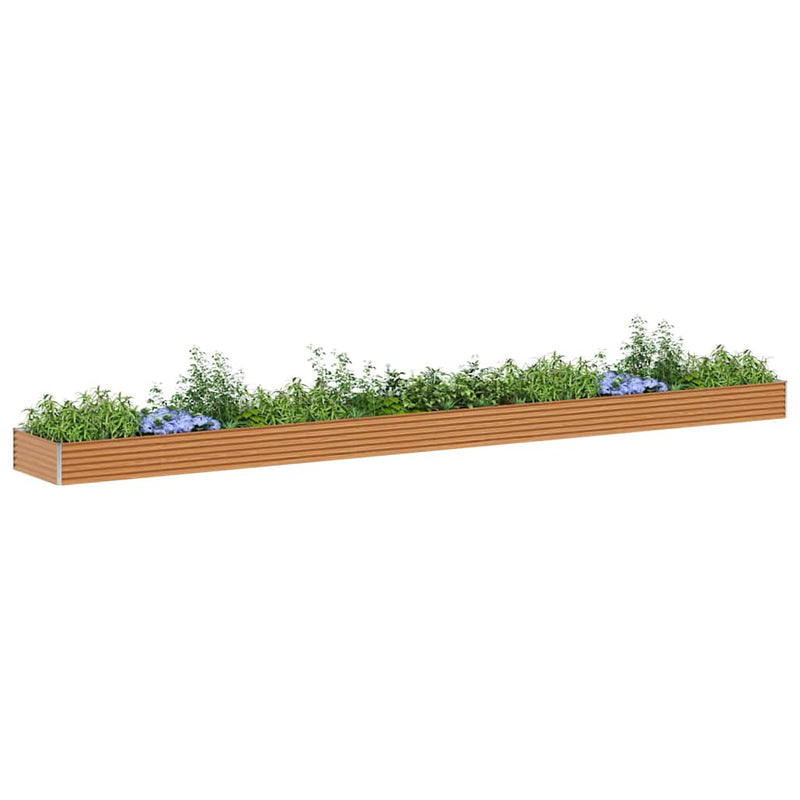 Load image into Gallery viewer, Vidaxl verhoogde plantenbak 775 x 100 x 36 cm gegalvaniseerd staal
