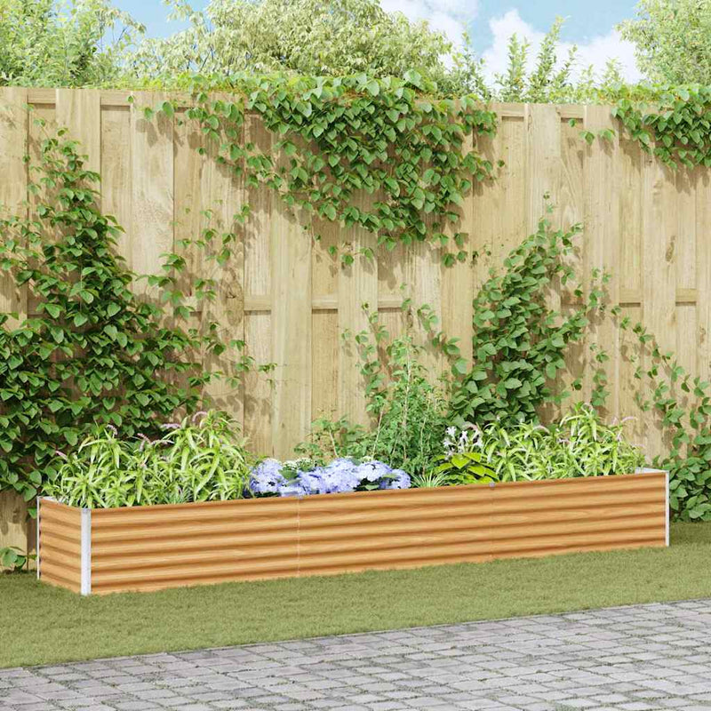 Load image into Gallery viewer, Vidaxl verhoogde plantenbak 290 x 50 x 36 cm gegalvaniseerd staal
