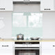 Vidaxl keuken achterwand wit 70 x 60 cm gehard glas