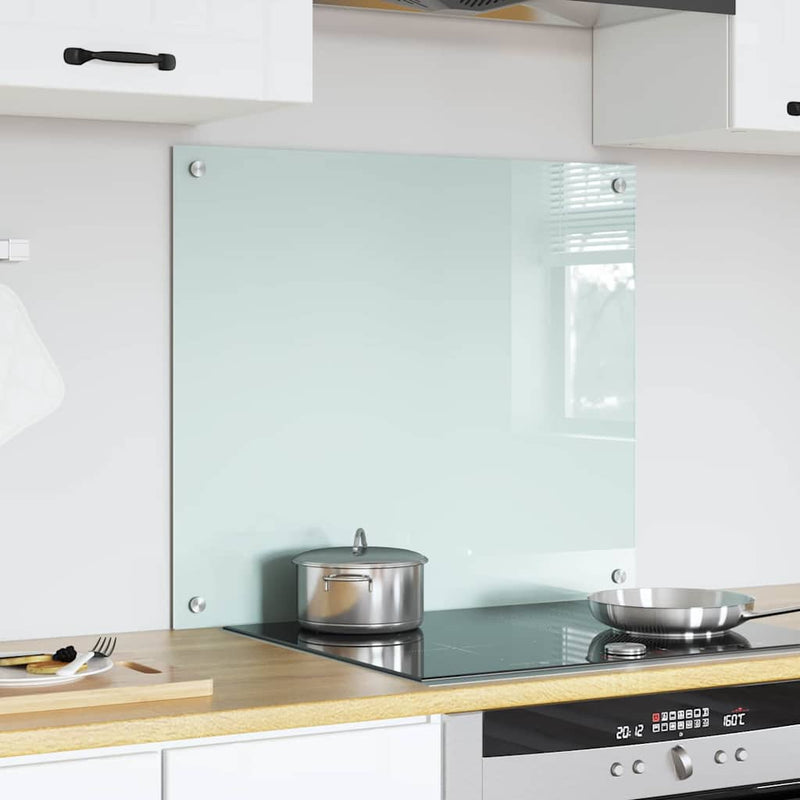 Load image into Gallery viewer, Vidaxl keuken achterwand wit 70 x 60 cm gehard glas
