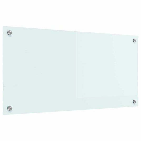 Vidaxl keuken achterwand wit 80 x 40 cm gehard glas