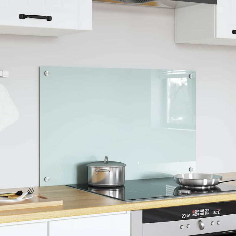 Load image into Gallery viewer, Vidaxl keuken achterwand wit 80 x 50 cm gehard glas
