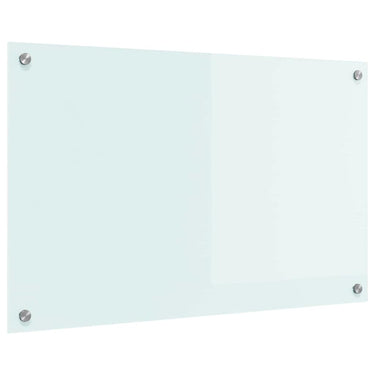 Vidaxl keuken achterwand wit 80 x 50 cm gehard glas