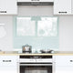 Vidaxl keuken achterwand wit 80 x 60 cm gehard glas