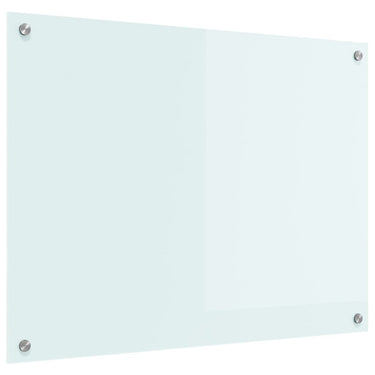 Vidaxl keuken achterwand wit 80 x 60 cm gehard glas