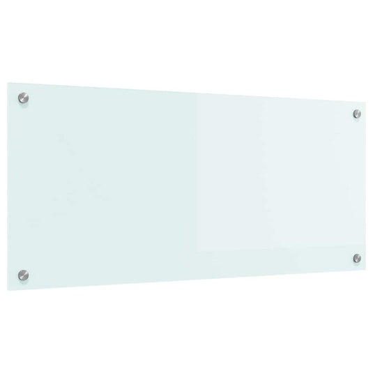 Vidaxl keuken achterwand wit 90 x 40 cm gehard glas