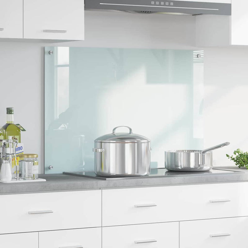 Load image into Gallery viewer, Vidaxl keuken achterwand wit 90 x 60 cm gehard glas
