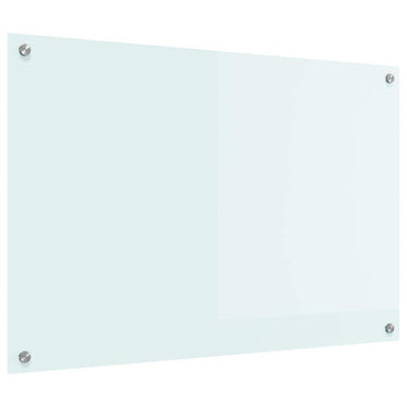 Vidaxl keuken achterwand wit 90 x 60 cm gehard glas