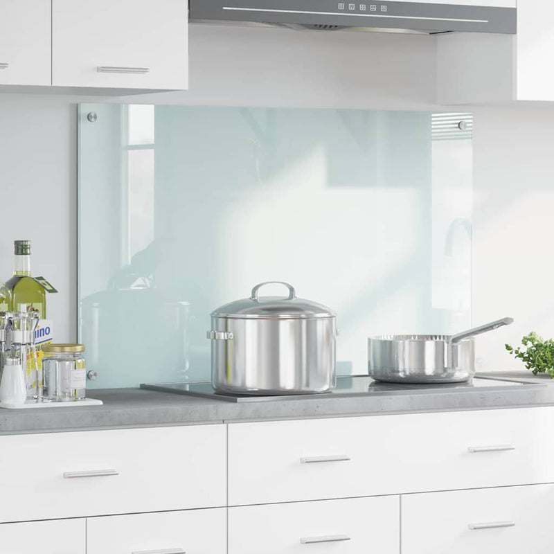 Load image into Gallery viewer, Vidaxl keuken achterwand wit 100 x 60 cm gehard glas

