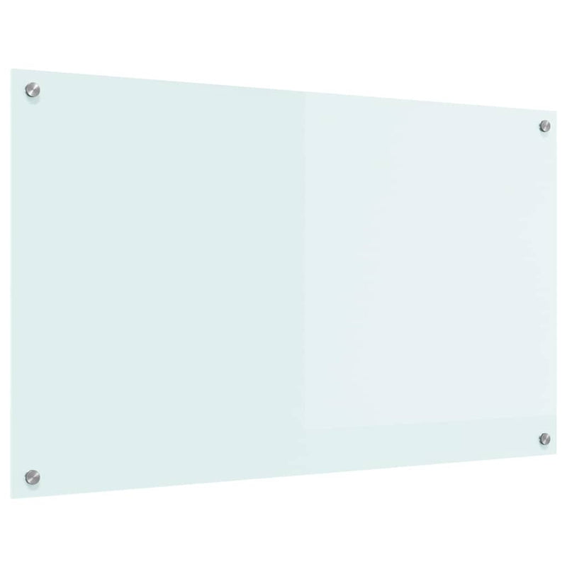Load image into Gallery viewer, Vidaxl keuken achterwand wit 100 x 60 cm gehard glas
