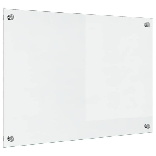 Vidaxl keuken achterwand doorzichtig 70 x 50 cm gehard glas