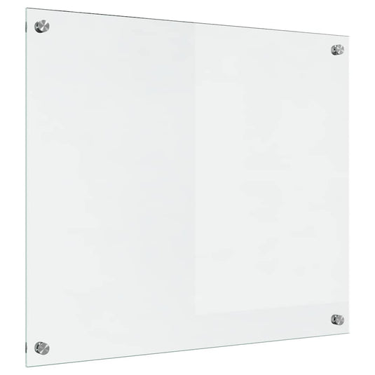 Vidaxl keuken achterwand doorzichtig 70 x 60 cm gehard glas