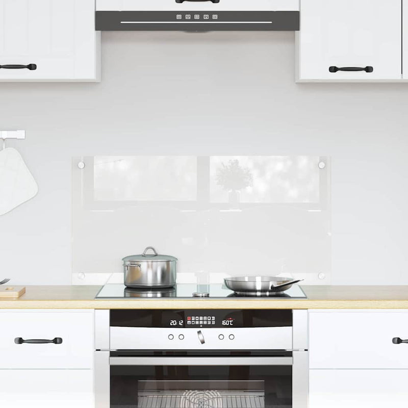 Load image into Gallery viewer, Vidaxl keuken achterwand doorzichtig 80 x 40 cm gehard glas
