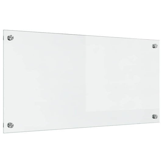 Vidaxl keuken achterwand doorzichtig 80 x 40 cm gehard glas
