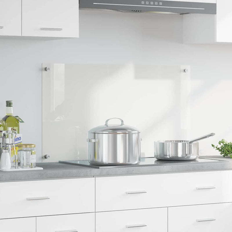 Load image into Gallery viewer, Vidaxl keuken achterwand doorzichtig 90 x 50 cm gehard glas
