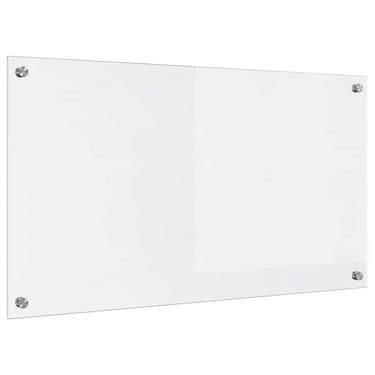 Vidaxl keuken achterwand doorzichtig 90 x 50 cm gehard glas