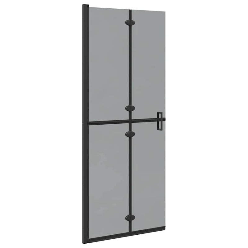 Load image into Gallery viewer, Vidaxl inloopdouchewand zwart 90 x 6.5 x 190 cm
