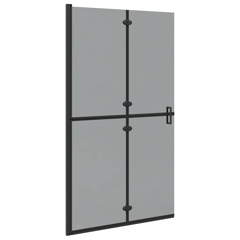 Load image into Gallery viewer, Vidaxl inloopdouchewand zwart 90 x 6.5 x 190 cm

