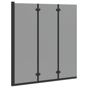 Vidaxl douche omhulsel zwart 130 x 138 cm esg-glas en aluminium