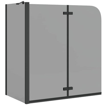 Vidaxl douche omhulsel zwart 120 x 68 x 130 cm esg-glas en aluminium