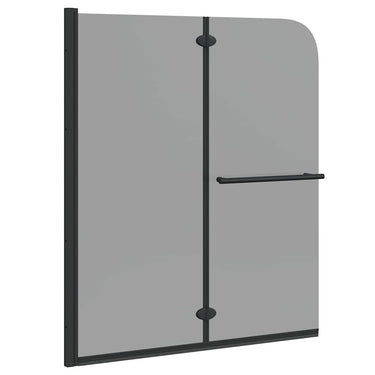 Vidaxl douche omhulsel zwart 95 x 140 cm esg-glas en aluminium