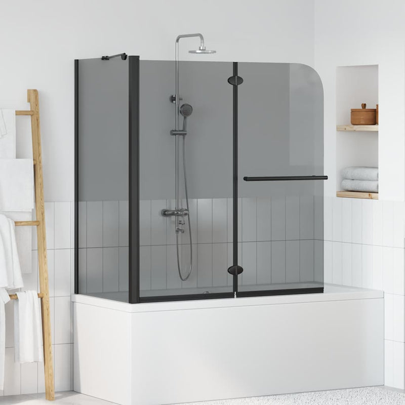 Load image into Gallery viewer, Vidaxl bi-vouw douche omheining donker transparant 120 x 67 x 129 cm

