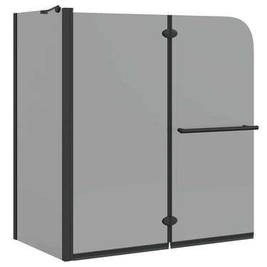 Vidaxl bi-vouw douche omheining donker transparant 120 x 67 x 129 cm
