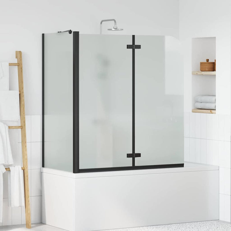 Load image into Gallery viewer, Vidaxl douche omhulsel zwart 120 x 68 x 130 cm esg-glas en aluminium
