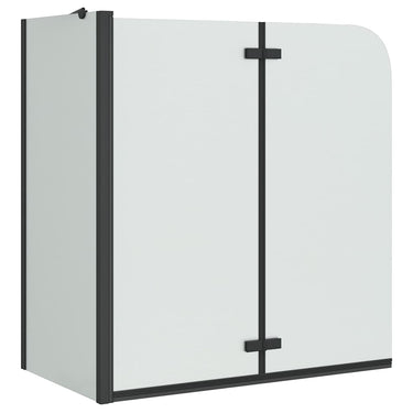 Vidaxl douche omhulsel zwart 120 x 68 x 130 cm esg-glas en aluminium