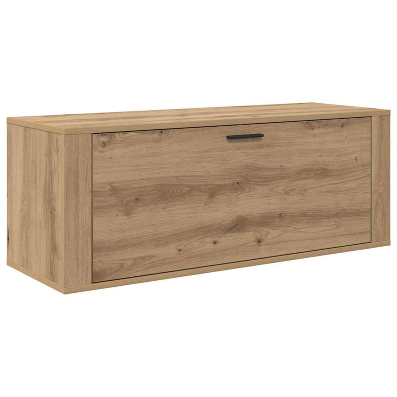 Load image into Gallery viewer, Vidaxl schoenenkast met plank artisanaal eikenkleurig 100 x 35 x 38 cm
