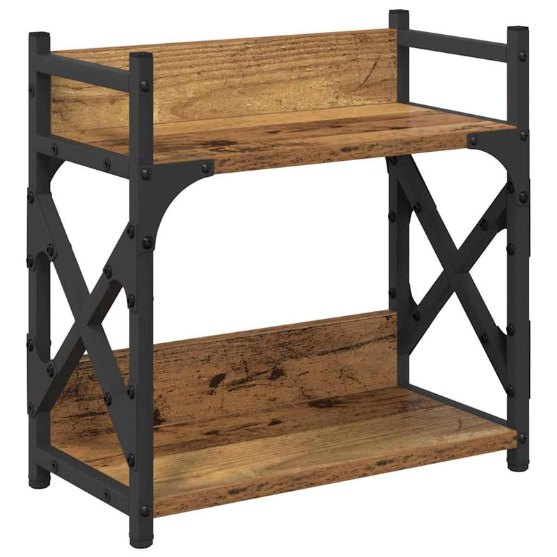 Load image into Gallery viewer, Vidaxl printerstand oud hout 40 x 20 x 40 cm bewerkt hout
