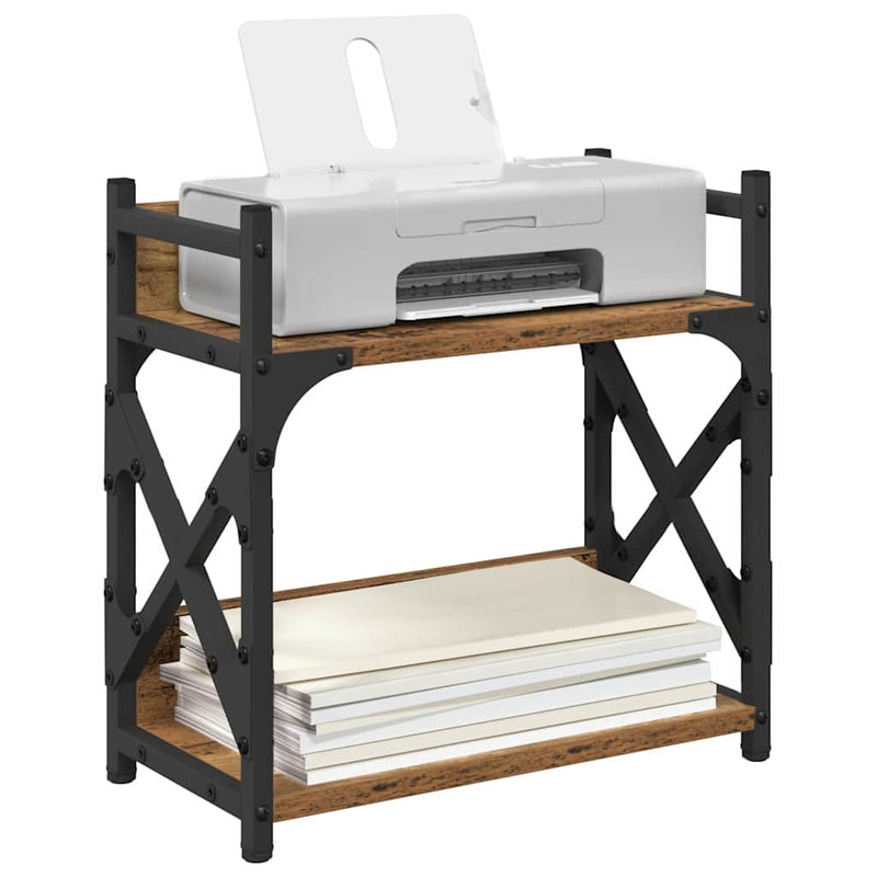 Load image into Gallery viewer, Vidaxl printerstand oud hout 40 x 20 x 40 cm bewerkt hout
