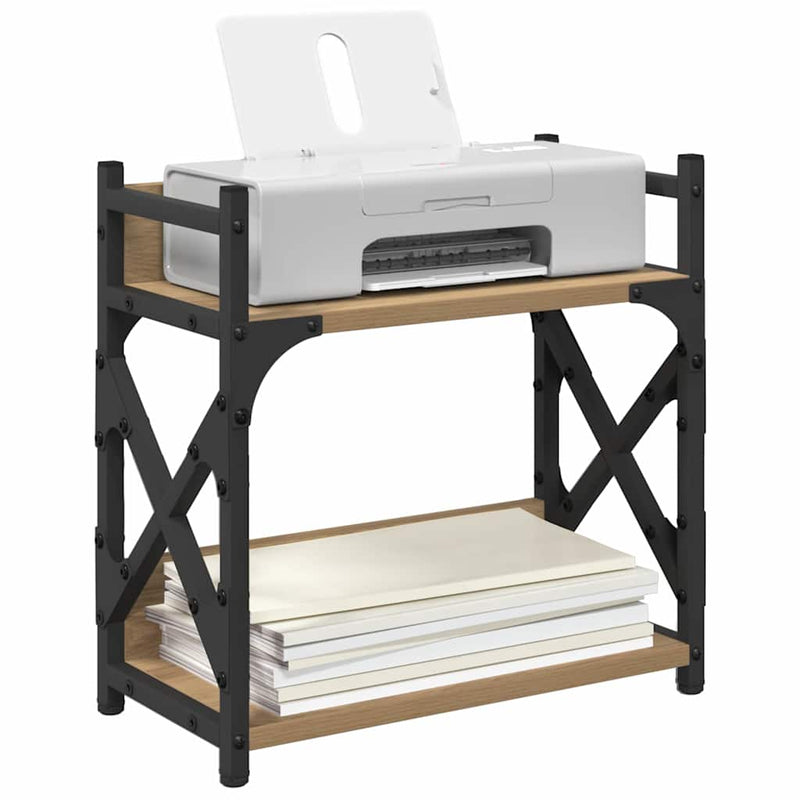 Load image into Gallery viewer, Vidaxl printerstand artisan eiken 40 x 20 x 40 cm bewerkt hout
