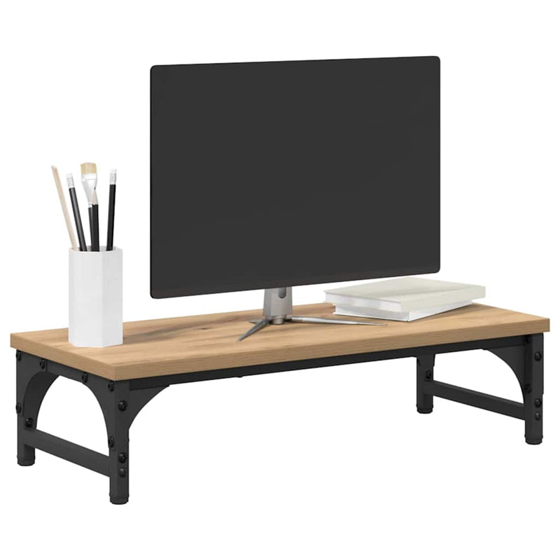 Load image into Gallery viewer, Vidaxl monitor stand artisan eiken 55 x 23 x 14 cm bewerkt hout

