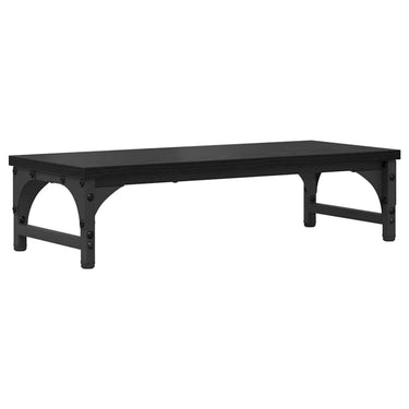 Vidaxl monitor stand zwart eiken 55 x 23 x 14 cm bewerkt hout