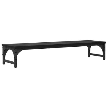Vidaxl monitor stand zwart eiken 85 x 23 x 15,5 cm bewerkt hout