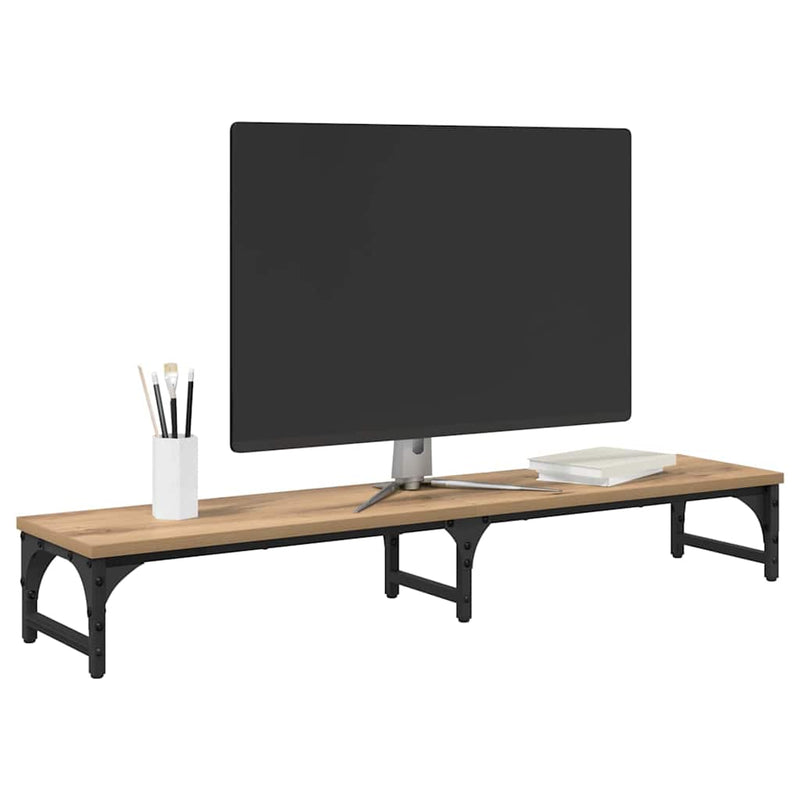 Load image into Gallery viewer, Vidaxl monitor stand artisan eiken 105 x 23 x 15,5 cm bewerkt hout

