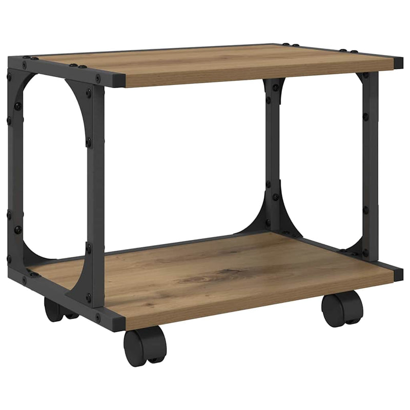 Load image into Gallery viewer, Vidaxl printerstand artisan eiken 41 x 28 x 33.5 cm bewerkt hout
