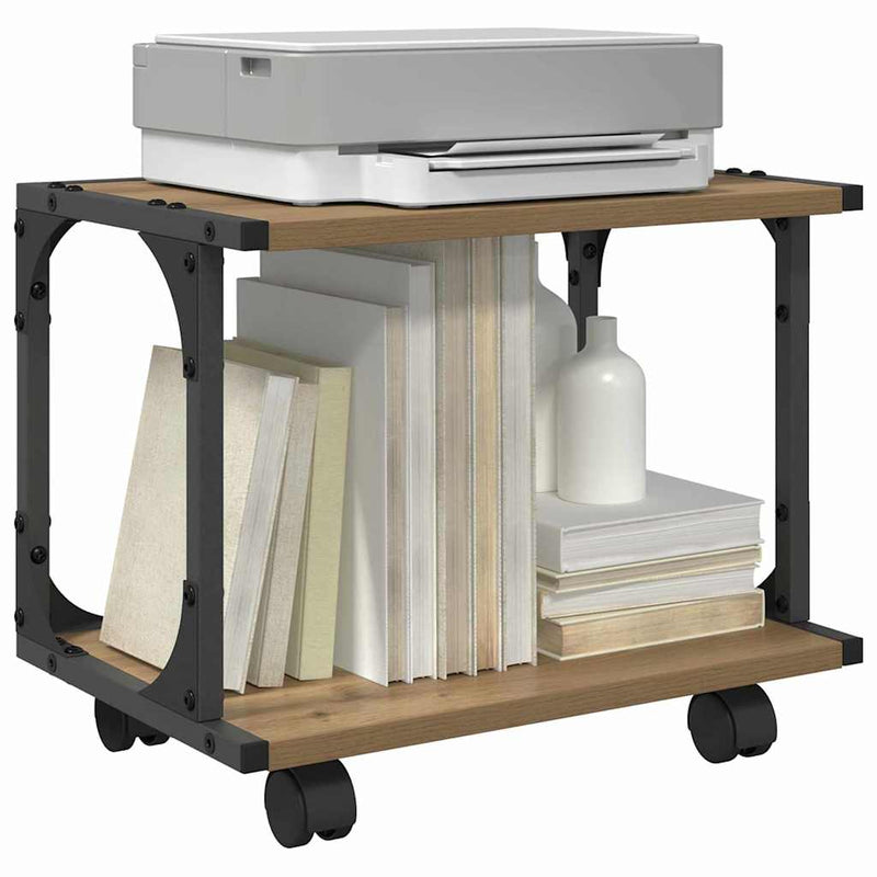 Load image into Gallery viewer, Vidaxl printerstand artisan eiken 41 x 28 x 33.5 cm bewerkt hout
